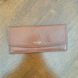 Coach Brown Leather Wallet Timeless Design